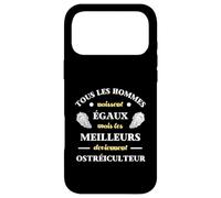 Hommes Naissent égaux ostréiculteur Humour ostréiculture Coque pour iPhone 17 Pro Max