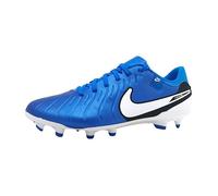 Hommes Nike Chaussure de football Tiempo Legend MG Textile Lacets Plat - 400 bleu 44 1/2