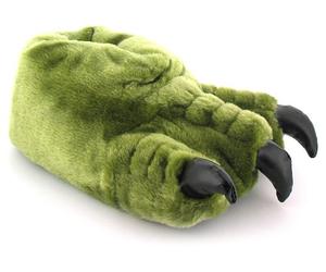 Hommes Nouveauté Monster Griffe Pantoufles Vert - Idéal Cadeau Noël - 42
