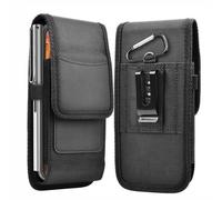 Hommes Nylon Holster Fanny Pack Mobile Phone Case Pochette Bourse Hanche Ceinture Crochet Porte-Cartes Taille Sac (Taille L15 *8cm)