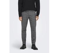 Hommes O&S Pantalon en tissu Chino Pantalon de travail Carreaux Pantalon extensi