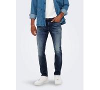 Hommes ONLY & SONS Jean coupe droite Denim extensible Pantalon
