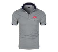 Hommes Po.los MAS-SEY FER-GUSON, Po.los Respirant Décontractés pour D'été, Tee Shirt de D'extérieur pour Entraînement(Grey,XL)