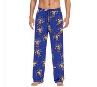Hommes Pyjamas Casual Ont Des Poches Pantalons Pour Hommes Mode Noël Imprimer Jolie Pantalon De Pyjama Homme Avec À Cordon Serrage