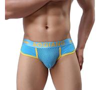 Hommes Respirants Slips, LuckyGirls Hommes Sexy String Slip Confortable Sous-Vêtement Doux Sous-vêtements Physiologiques Vêtement de Nuit Boxeur Short Pantalon (XL, Bleu Ciel)