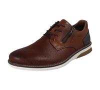 Hommes Rieker Détaillé Smart Décontracté Lacet Chaussures avec Côté Zip - 14412