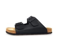 Hommes Rieker Mule Textile Courroie Plat - noir 01 40