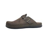 Hommes Rohde Chausson Alassio Cuir Glissement/ouvert Plat - Mocca 72 47