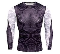 Hommes Rond Mode Camouflage Fitss Vêtements SL T-Shirt Compression Tops Manches Longues Couche De Base T-Shirt Cdry Running Top Chemises De Sport Fitss Ro Clbing Mountaiering Ra, F-Gray(a), S