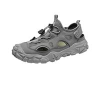 Hommes sandales respirant maille creux hors casual courir escalade de montagne et chaussures de sport à l eau wading (Gris,44)