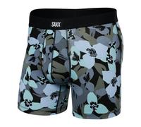 Hommes Saxx Daytripper Boxer Brief Fly Camo Flowers-Blue Fog M