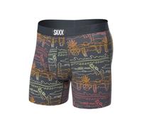 Hommes Saxx Ultra Super Soft Boxer Brief Fly Summer Roadtrip-Ebony XXL