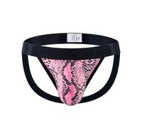 Hommes Sexy String sous-vêtements Faible Hausse Motif Léopard Ludique Imprimé Jockstraps Hommes Supporters Athlétiques (FR/ES, Alpha/Lettres, TTG, Taille Normale, Taille Normale, en Poudre)