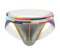 Hommes Sexy Taille Basse Longue U Bulge Poche Éléphant Tronc sous-Vêtements Mémoires Mini String Homme érotique Hot Slip Transparent Coton Dim String