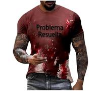 Hommes Shirt Casual Costume Adulte Halloween Homme Manches Longues Tees Cotton Tee Shirts Pirate Homme's T T-Shirt Col Bateau White Tshirt for Vampire Clown Dress