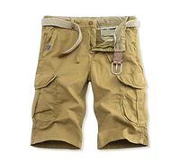Hommes Shorts Bermudas Cargo Sport Ete Short Multi-Poches Trendy Pantalon Court Jogging Chic Confortable Ample Fermeture Éclair à Taille Élastiquée Short Homme Regular Fit Respirants