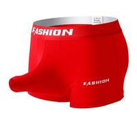 Hommes Shorts Hommes Sous-vêtements Hommes Pantalon Quatre Coins Style Coton Taille Moyenne Couleur Unie Respirant Soutien Scrotum Soutien de Scrotum Nez Éléphant Pantalon Coin Plat Boxer Homme Noir