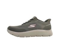 Hommes Skechers Mocassins Go Walk Flex - Master Textile Lacets Plat - dk. taupe DKTP 43