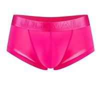 Hommes Slips Glace sans Couture Respirant Boxeur Briefs Transparent Confortable Taille Basse Culottes (FR/ES, Alpha/Lettres, M, Taille Normale, Taille Normale, Rose Rouge)