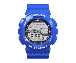 Hommes Sport Mode Poignet LCD Chronomètre Date Montre Caoutchouc Numérique Garçon Montre Altimètres