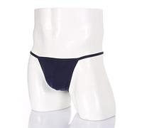 Hommes String sous-Vêtements Hommes Sexy Mini Slips Bikini Slip T-Back Homme U Culotte Convexe Hombre Ultra Mince-Saphir,L