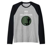 Hommes sur Le Terrain Hunter Hunt Ranger Wild Animal Manche Raglan