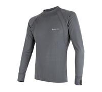 Hommes tee-shirt SENSOR Double Face dl.ruk. gris M