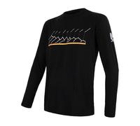 Hommes tee-shirt SENSOR Mérinos Air PT RJ dl. manche noire XXL