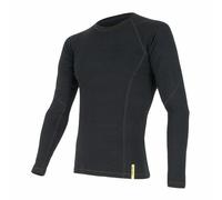 Hommes tee-shirt SENSOR Mérinos DF dl. manche noire M
