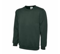Uneek Sweat 300 g uni classique à col rond - Vert - X-Small