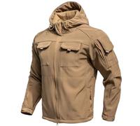 Hommes Veste Imperméable en Plein Veste De Randonnée Homme, Veste décontractée pour Homme Manteau d'hiver Chaud Coupe-Vent Polaire doublé Confortable légère pour Automne Quotidien Sortie extérieur