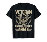 Hommes Vétéran De L'Armée Des États-Unis Camouflage Drapeau US Veterans T-Shirt
