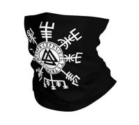 Hommes Viking Boussole Valknut Symbole Runes Imprimé Bandana Cou Cache-Cou - Mythologie Nordique Multifonctionnel Couvre-Chef - Unisexe Hiver Sports Plein Air Visage Écharpe Bandeau Chaud