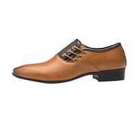 Hommes Vintage Bout Pointu Chaussures Habillées Lacets Formel Affaire Mariage Brogues en Cuir Confortables Casual Chaussures Chaussures Formelles Homme Business Costume Dressing Britanique Shoes