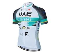 Hommes World Tour Team Maillot Cyclisme Ensemble, Pro Été Vetement VTT, avec 3D Gel Coussin Solide, Léger Respirant Séchage Tee Shirt Cuissarde, Cycliste Été Vélo (Bleu,M)