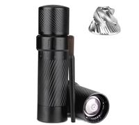 Homnoble Professionnel Moulin à Poivre, Moulin à Poivre en Métal à Haut Rendement Moulin à poivre Manuel en Aluminium Rechargeable avec un Nouveau Design de Grosseur Ajustable Externe