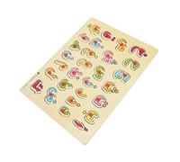 HOMOBABE 1 Ensemble Jouets Bois Puzzle Éducatif pour Garçon Fille Puzzles Cognitifs Arabe pour Développer la Mémoire Coordination