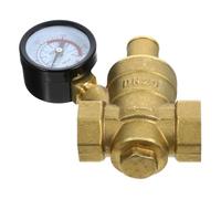 HOMOBABE 1 ensemble Réducteur de Pression Eau Laiton avec Manomètre Régulateur Robuste pour Systèmes Installation Facile et Compatible avec Filetage