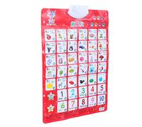 HOMOBABE 1 Pièce Affiche Éducative Alphabetique Tableau Phonétique avec Sons pour Éducation Précoce des Garçon Fille Apprentissage des Mots Animaux Éducatif sans Pile