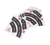 HOMOBABE 10 Ensembles Autocollants de Route Courbe pour Garçon Fille de Panneaux de Signalisation Adhésifs Stickers Décoratifs pour Jeux Interactifs et Apprentissage des Règles de