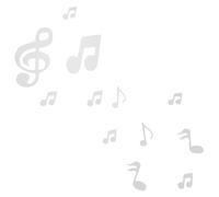 HOMOBABE 12 Pièces Music Note Wall Decals Mirror Design Decorative Stickers For Music Classroom Home Party Decoration