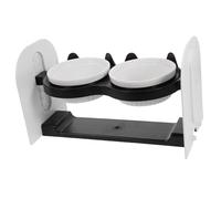 HOMOBABE 1ensemble Bol Céramique pour Chat avec Support Double Gamelle Inclinée Écuelle Surélevée pour Nourriture Et Eau Accessoire Pratique pour Animaux De Compagnie