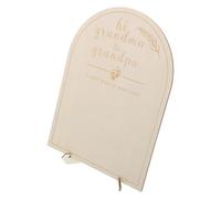 HOMOBABE 1ensemble Plaque Bois Pour Annonce De Naissance Et Événements De Calendrier Des Étapes Et Accessoire Photo Pour Célébrations Maternelles