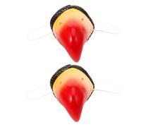 HOMOBABE 2 Pièces Accessoire de Déguisement de Perroquet Réaliste en Vinyle | Léger 1,59 Oz, Usage Garçon Fille et Adultes, pour Fêtes, Cosplay, Masques et Accessoires Photo