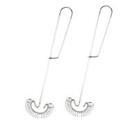 HOMOBABE 2 pièces Batteur à Œufs Manuel Acier Inoxydable Lot de Fouets à Ressort pour Cuisine pour Mélanger Lait et Œufs Outil Pratique de Cuisine