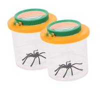 HOMOBABE 2 pièces Boîte Observation Insectes avec Loupe et Conteneur Transparent pour Garçon Fille Éducatif pour Exploration Extérieure