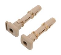 HOMOBABE 2 Pièces Guide D'appui-tête en Plastique Beige pour Siège de Voiture, Design Verrouillable, Diamètre du Trou 12,7 Mm, Accessoires de Réparation pour Appui-tête Auto