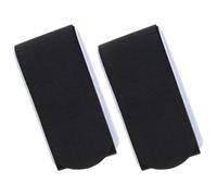 HOMOBABE 2 Pièces Sangle de Fixation pour Snowboard Bande de Fixation pour Skis en Nylon Noir 2 Skis Bande Auto-agrippante Anti-Usure Pratique et Traîneau