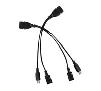 HOMOBABE 2pièces Adaptateur Micro USB vers OTG Câble Convertisseur Compact Noir pour Smartphone Et Tablette Compatible avec Console De Jeux Et Clé Multimédia Connectez Souris Clavier Et Clé