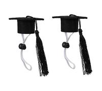 HOMOBABE 2pièces Chapeau De Graduation pour Animaux Ensemble Chapeau De Docteur Élastique pour Chiens Et Chats Accessoire Festif pour Célébrations De Diplôme